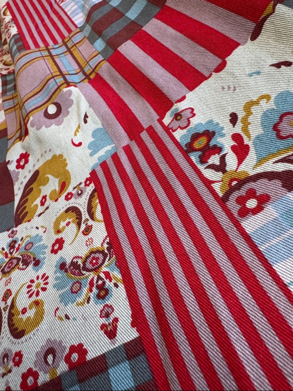 NWOT Lucy & Yak Alexa Organic Cotton Trousers Donita Patchwork Size XL - Picture 8 of 15